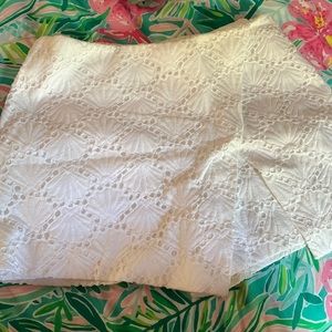 White eyelit wrap Lilly Pulitzer skort